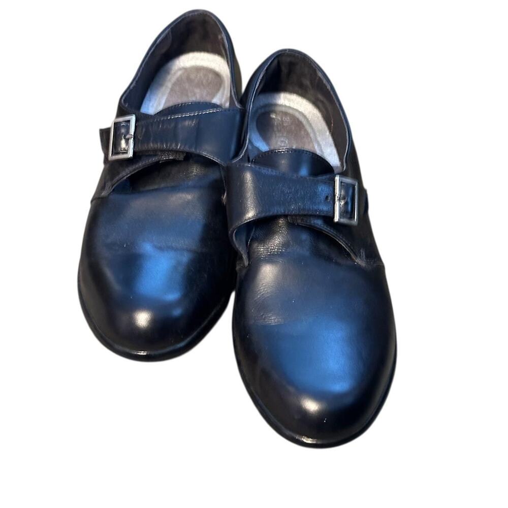 Naot black leather Mary Jane Shoes with Buckles, EUC Size 39